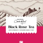 Sort te med rose